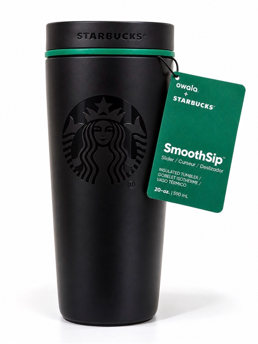 🖤 STARBUCKS × OWALA - SMOOTHSIP SLIDER - BLACK 🖤